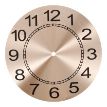 Quartz Clock Movement Replacement Kit with Minimalist Aluminum Dial for DIY Wall Clock