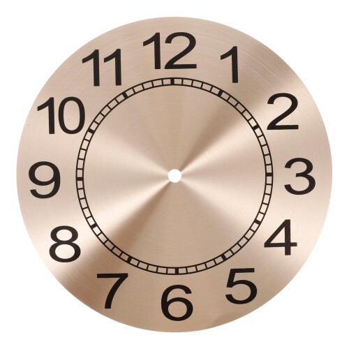 Quartz Clock Movement Replacement Kit with Minimalist Aluminum Dial for DIY Wall Clock