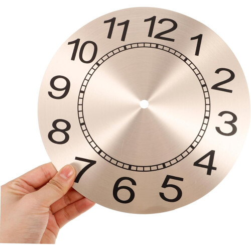 Quartz Clock Movement Replacement Kit with Minimalist Aluminum Dial for DIY Wall Clock 1