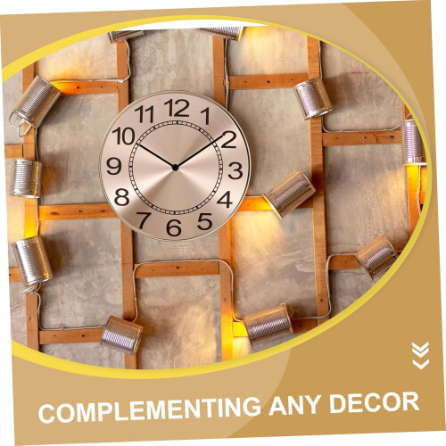 Quartz Clock Movement Replacement Kit with Minimalist Aluminum Dial for DIY Wall Clock 2