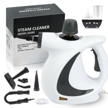 Handheld Steam Cleaner with 9 Accessories, 239F Temperature MultiSurface Cleaning, Child Safety Lock