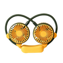 USB Rechargeable Neck Fan Hands Wearable Cooling with 2 Speed Settings