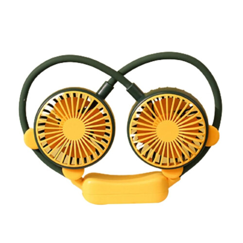 USB Rechargeable Neck Fan Hands Wearable  Cooling with 2 Speed Settings