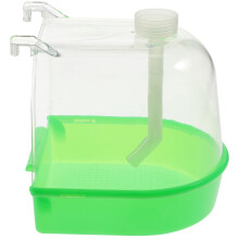 Bird Bath for Cage Covered Design HookOn Parrot Bath for Small Birds Canary Indoor Use