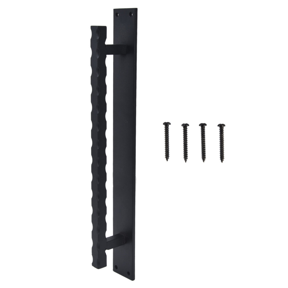 Rustic Matte Black Pull Handles, Solid Iron Barn Door Hardware For Diy Sliding Door, Gate, Shed, Garage | Square Solid Metal Material, Comfortable 9482828230752