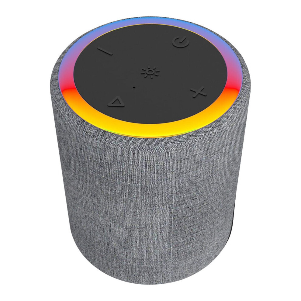 Valseel Bluetooth Speaker Outdoor, Round 5.1 Wireless Speaker With Bass, Color Lights & Fm, Compatible With Pluggable Couplets, W/ Lanyard 9395123809526