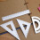 Vividcraft Drafting Tools 4pcs/pack Students Drawing School Supplies Set Square Metal Stainless Triangle Ruler Protractor Set Q8A7 8