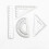 Vividcraft Drafting Tools 4pcs/pack Students Drawing School Supplies Set Square Metal Stainless Triangle Ruler Protractor Set Q8A7 7