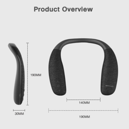 Φορητό ηχείο Bluetooth Wamans, κρεμαστό για τον αυχένα και τους ώμους, ασύρματο ηχείο για 1