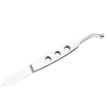 Stainless Steel Eyelid Tweezers Meibomian Gland Expressor for Unclogging and Gentle Eyelid Massage