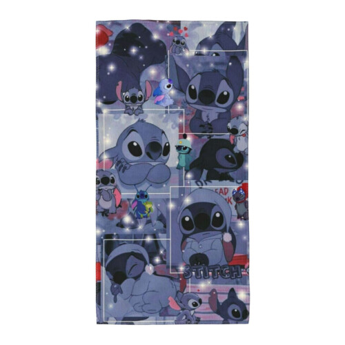 Πετσέτες χεριών Stitch για μπάνιο, πετσέτα μπάνιου/προσώπου, μαλακές, απορροφητικές 1