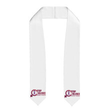 November-Schal „Stoppt Gewalt gegen Frauen“, 91,4 cm 13 cm, Ehrenstola für Absolventen, Unisex-Abschlussgeschenk
