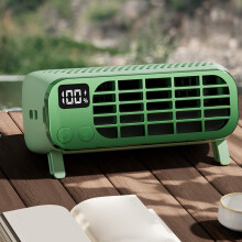 Portable Bladeless Fan with 5-Speed, High Wind Power & Low Noise, Small Desktop Fan for Home/Outdoor Use