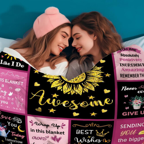 Κουβέρτα Friend, Συμβατή με δώρα Best Friend για γυναίκες, Μοναδικό ριχτάρι φιλίας από 2