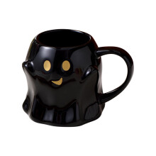 Deeceymbur14oz kerámia kávésbögre, aranyos szellem dizájn, halloweeni ajándék, kompatibilis a kávékedvelőkkel, felnőtteknek, gyerekeknek,