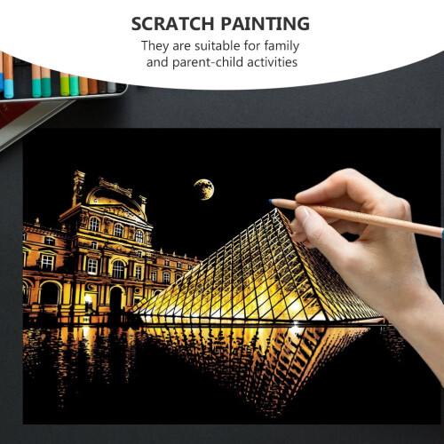 Creative Kids Scratch Paper Practical Scratch Painting Scratching Graffiti Paper 2