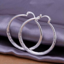 RSAMD925zilveren dameshangertje, modieuze ronde, schattige, mooie oorbellen, sieraden voor bruiloften en feestjes