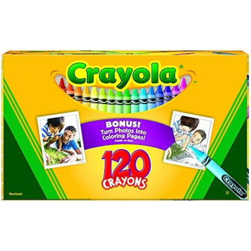 Crayola Crayons Non Peggable 120 Per Pkg