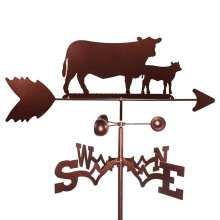 Garden Weathervane Stainless Steel Wind Direction Vane for Outdoor Roof, Barns, Sheds Decoration