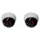 2X Indoor CCTV Fake Dummy Dome Security Camera with IR LEDs White 1