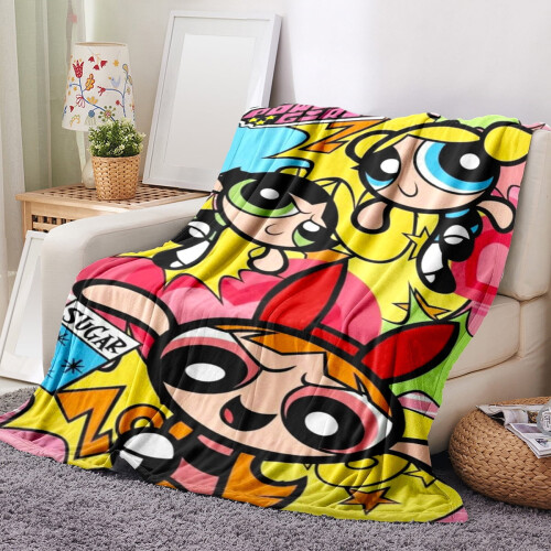 Διασυνοριακό Ηλεκτρονικό Εμπόριο The Powerpuff Girls Κουβέρτα Ψηφιακής Εκτύπωσης