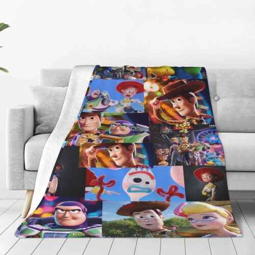 Κουβέρτα Toy Story Μαλακή βελούδινη κουβέρτα ταξιδιού για υπνοδωμάτιο σαλόνι καναπέ