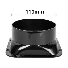 GDHOME Duct Connector Square Flange ABS Plastic for 100-300mm Dia Hose Check Valve