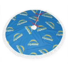 Christmas Tree Skirt, Football Team Colors, Plush Fringe Edge Decor, Easy Install, Bright & Festive - Perfect Gift for Sports Fans (30" 36" 48")