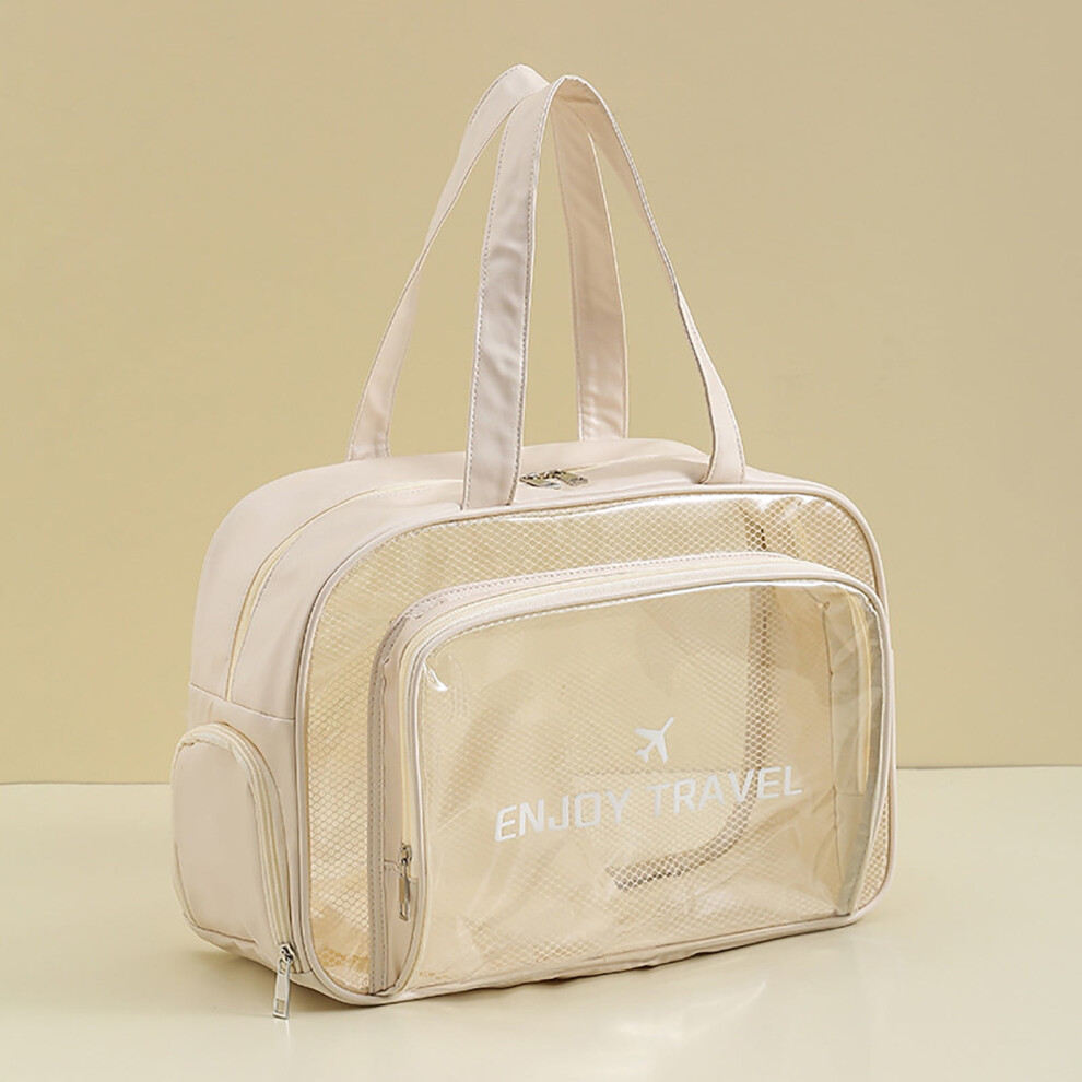 Quinlirra Transparent PVC Wet Dry Wash Bag Cosmetic Bag Large Capacity Beach Bag Deals Of The Day Clearance Gifts For Womem/Men