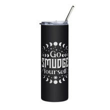Noituus Wiccan Pagan Tarot Slim Slim Tumbler, Mene Smudge Yourself