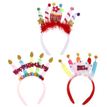 Guangmc3pcs Tiara Stirnband Geburtstagsparty-Zubehör