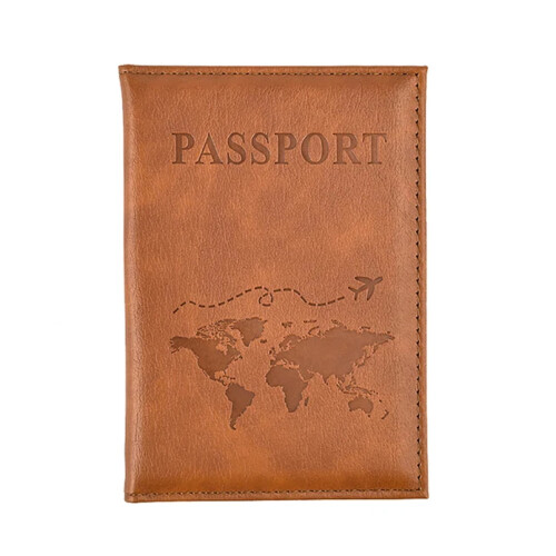 DEKAXID Unisex Νέα θήκη καρτών από δέρμα PU Απλή μοντέρνα θήκη διαβατηρίου Παγκόσμια 2