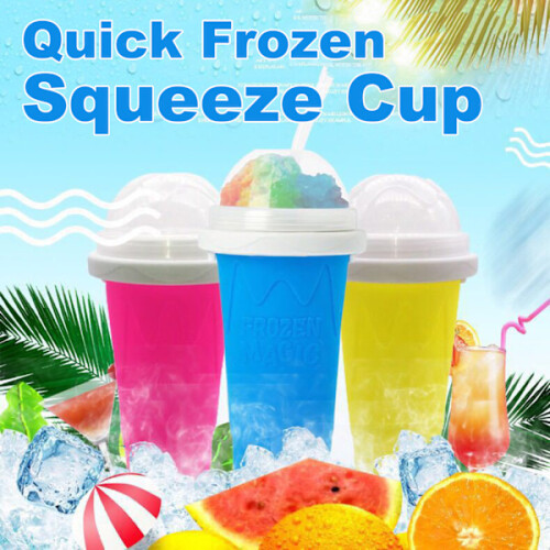 Slushie Maker Cup Magic Lynfrosne Smoothie Kop gul