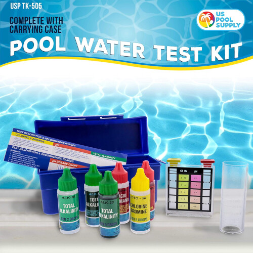 Κιτ 5 θέσεων US Pool Supply Premium για pH, χλώριο, βρώμιο, αλκαλικότητα, οξύτητα - Δείκτης 1