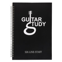 Caderno de Tablatura para Guitarra A4 - Folhas Pautadas em Espiral