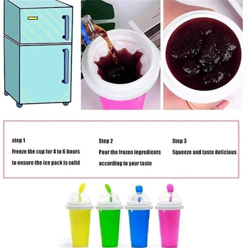 Slushie Maker Cup Magic Lynfrosne Smoothie Kop gul 2
