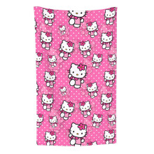Hello Kitty Muster Leichte, weiche Flanelldecke Geeignet für Katzenliebhaber Sofa Wohnzimmer Bequeme Plüschdecke 30x50in (Hochformat)