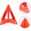Reflective Warning Triangle for Car Emergency Kit Roadside Safety Sign with Stable Frame 2