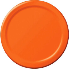 Creative Expressions 24-delige set papieren bordjes van 23 cm, oranje