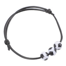 20 bracelets à breloques pour joueurs de football, bracelets ajustables pour garçons