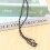 Cordon pour collier avec support pour pierre vide, cordon pour cristaux, support pour pendentif, support de collier ajustable 6