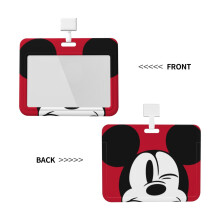 Simpatico porta badge di Topolino con avvolgitore retrattile, clip da cintura a 360 e cordino di sicurezza a sgancio rapido – Ideale per