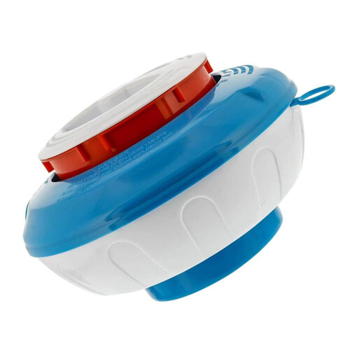 Floating Pool Chlorine Bromine Dispenser With Pop-Up Refill Indicator 8Inch 1