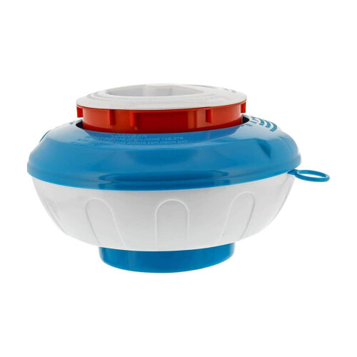Floating Pool Chlorine Bromine Dispenser With Pop-Up Refill Indicator 8Inch