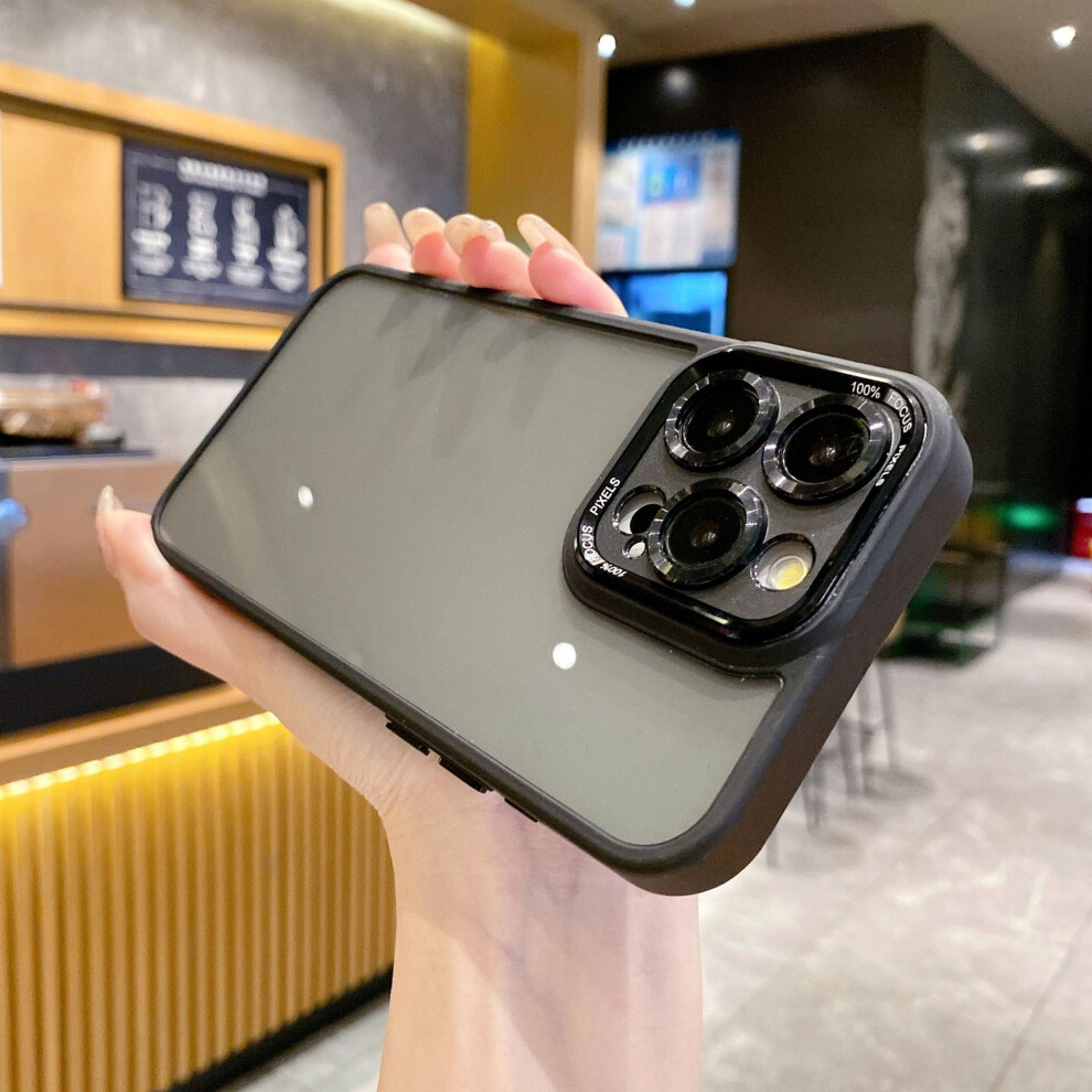 Phone Cases For Compatible With Iphone 15Promax Semi-Transparent Compatible With Apple 14 All-Inclusive Drop-Resistant Protective Case 13 9395123247571