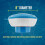 Floating Pool Chlorine Bromine Dispenser With Pop-Up Refill Indicator 8Inch 8