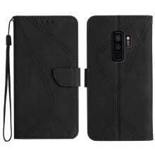 Cás le haghaidh Cás Fón Samsung Galaxy S9Plus atá comhoiriúnach le Cás Fón Samsung Galaxy S9Plus Sparán Leathar TPU Ardchaighdeáin, Leathar