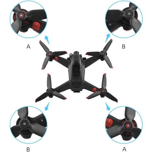 2 ζεύγη ελίκων FPV συμβατά με DJI FPV Combo Drone, λεπίδες προπέλας για View Drone UAV Quadcopter με 2