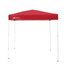 Venkovní stínící přístřešek Ozark Trail 4' x 6' s okamžitou rovnou nohou, zářivě červená