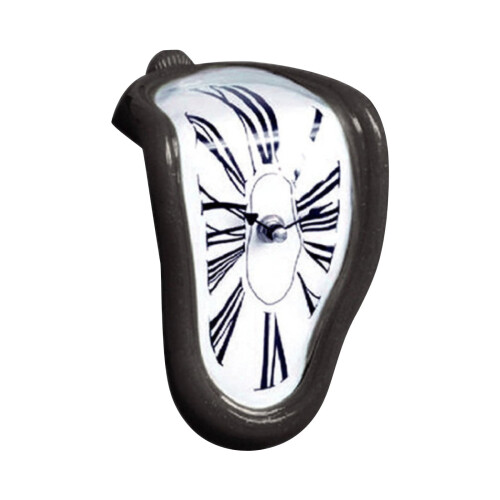 YiFudd Seat Type Twisted Clock Table Corner Decorative Clock Retro Wall Clock 1